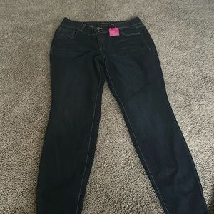 Dark blue Lane Bryant skinny jeans